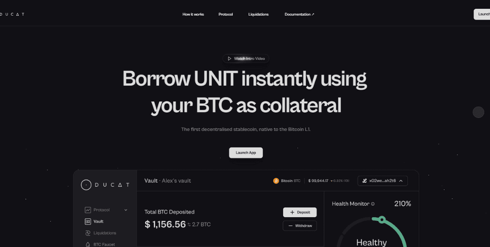 ducat-protocol-unveils-first-ever-permissionless-liquidation-system-on-bitcoin-layer-1
